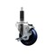 Service Caster 3.5'' Solid Poly Swivel 1'' Expanding Stem Caster with Brake SCC-EX20S3514-SPUS-TLB-1 - alternate 1